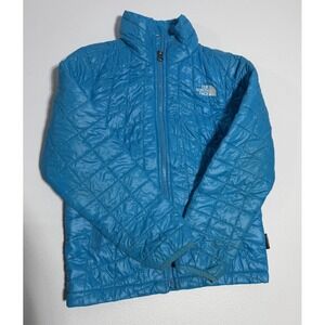 The North Face Jacket Girls Size 7/8 S Thermoball Eco Puffer Coat Blue